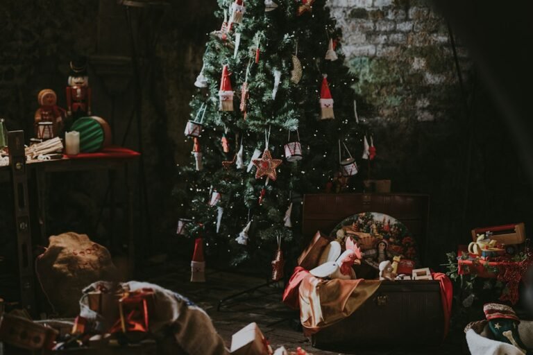 Christmas tree with wrapped gifts - best Christmas tech gifts UK 2026